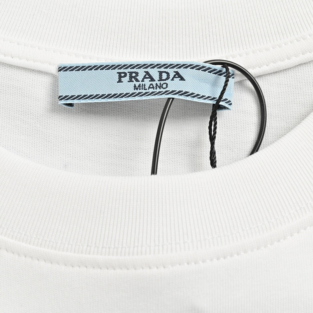 Prada Logo T-Shirt (White) - outsole - replica sneakers