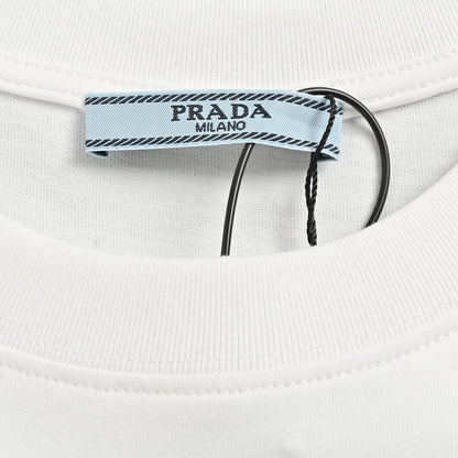Prada Logo T-Shirt (White) - outsole - replica sneakers