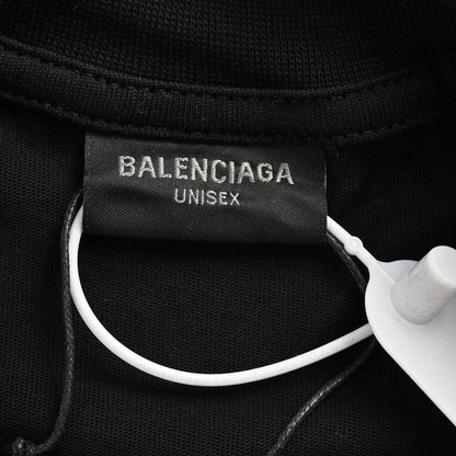 Balenciaga Smoke Print Logo T-shirt (black) Unisex Streetwear Limited Edition - The Balenciaga Smoke Print Logo T-Shirt in black is a modern and stylish piece that