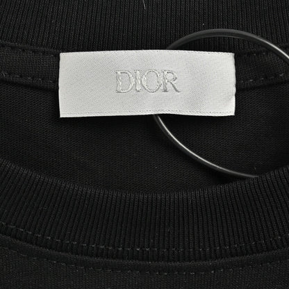 Camiseta con el logo artístico de Dior (negra)