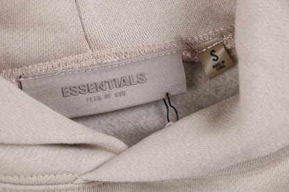 FEAR OF GOD ESSENTIALS '1977' HOODIE STONE GREY