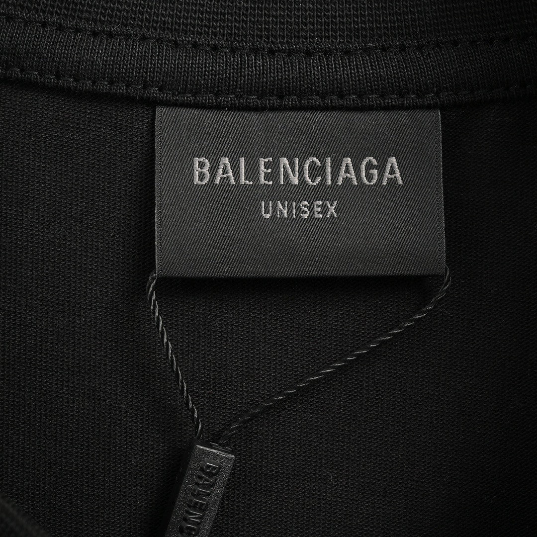 Camiseta negra lisa de Balenciaga