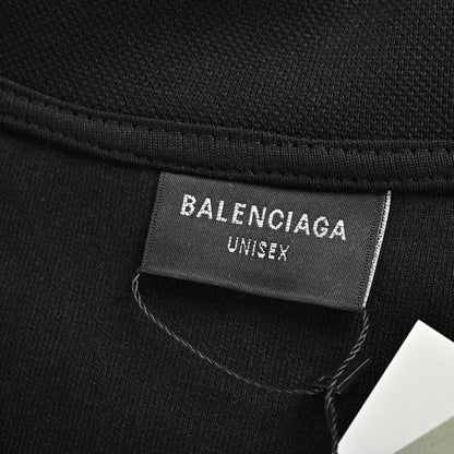 T-shirt à manches longues avec logo Balenciaga - Noir