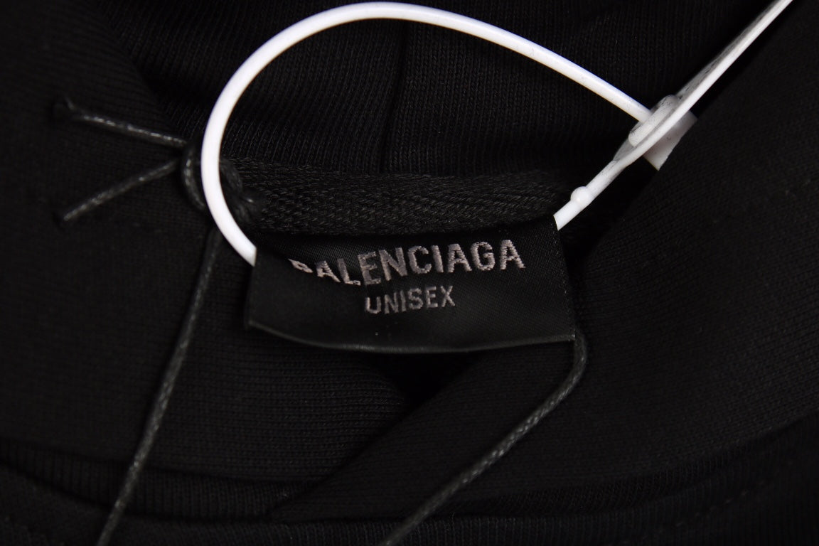 Sudadera con capucha BALENCIAGA PARIS TEAM negra