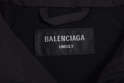 Chaqueta deportiva Balenciaga negra con cremallera
