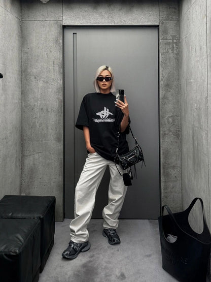 Camiseta Balenciaga - Logotipo superpuesto