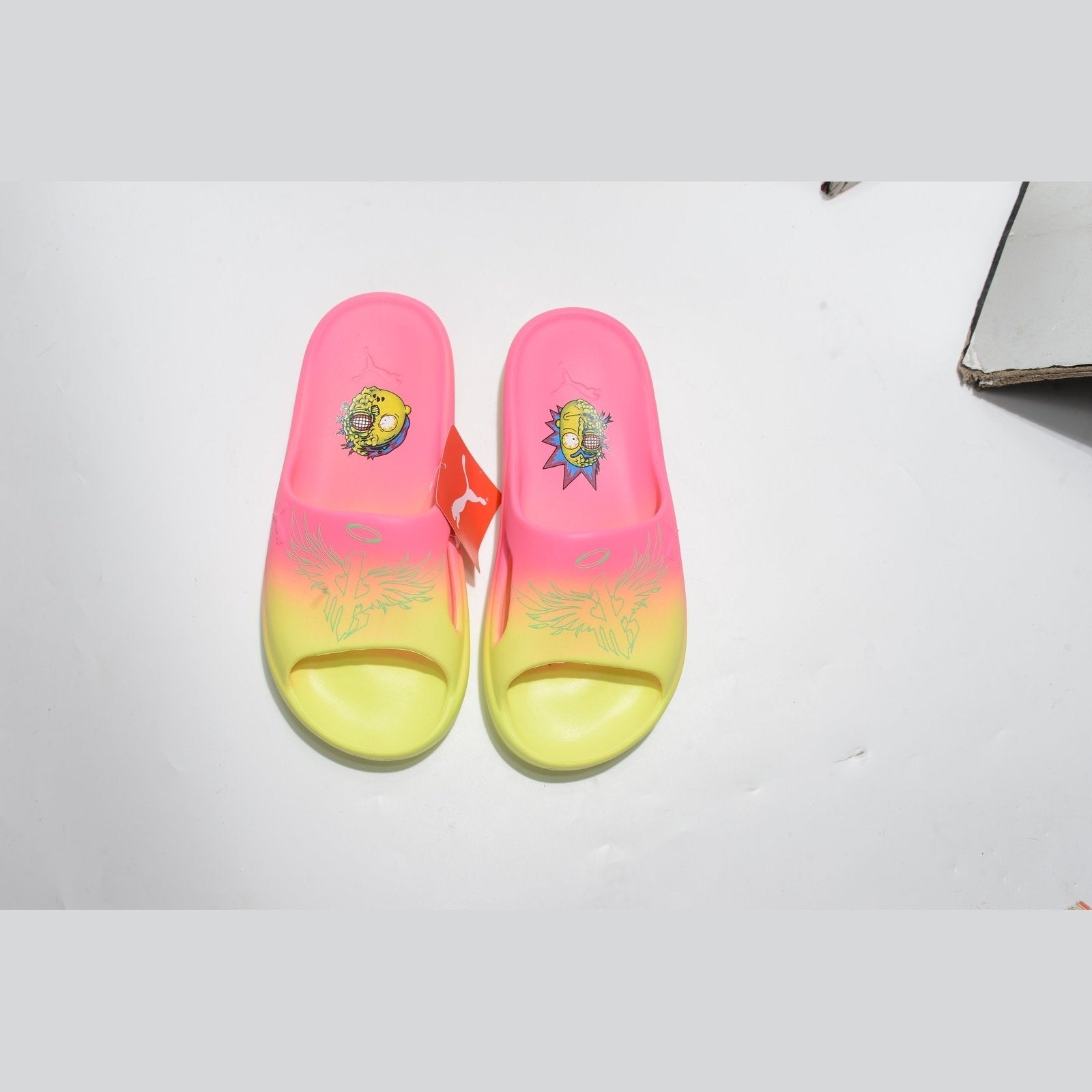 PUMA Shibui Cat Slide - Lamelo Ball Rick And Morty Adventures - Red Unisex Streetwear Limited Edition
