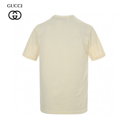 Camiseta Gucci color crema con estampado de oso