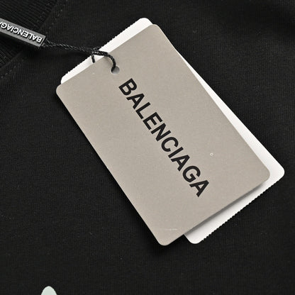 BALENCIAGA Star Graphic T-shirt - Black Unisex Streetwear Limited Edition - The BALENCIAGA STAR GRAPHIC T-SHIRT BLACK - REPLICA combines luxury streetwear aesthetics with bold graphic