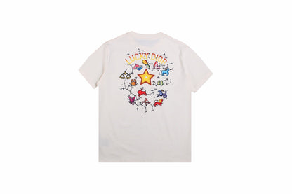 Dior Gradient Logo T-shirt - White Unisex Streetwear Limited Edition - <p dir='ltr'><span>White t-shirt featuring a distinctive 'DIOR' logo in a gradient color scheme on