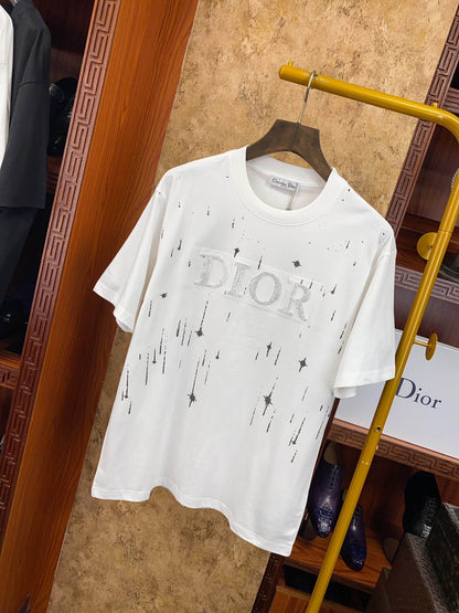 Dior Starry Sky T-shirt In - White Unisex Streetwear Limited Edition - The Dior Starry Sky T-Shirt in white is a striking blend of elegance and contemporary