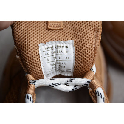 BALENCIAGA Triple S Clear Sole - Sneakers - Brown Unisex Streetwear Limited Edition - The Balenciaga Triple S Clear Sole x Brown reimagines the iconic Triple S sneaker with
