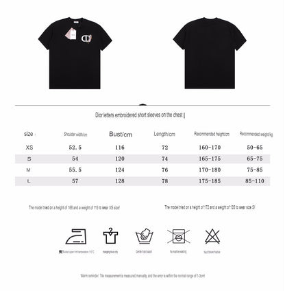 Camiseta Dior con el logo floral CD