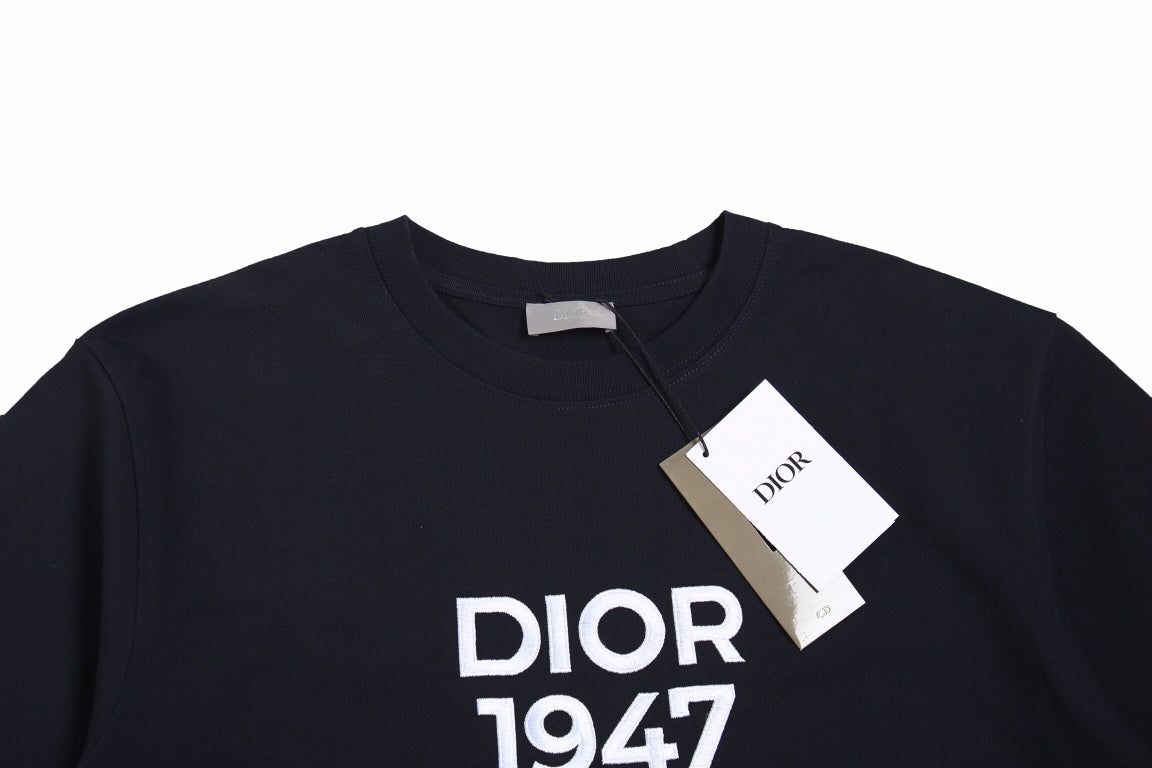 Dior 1947 T-shirt - - Navy Unisex Streetwear Limited Edition