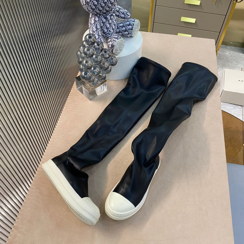 Over-the-Knee Sock Sneakers - Black Unisex Streetwear Limited Edition - **Over-the-Knee Sock Sneakers** Introducing a bold and innovative addition to your footwear collection, these over-the-knee