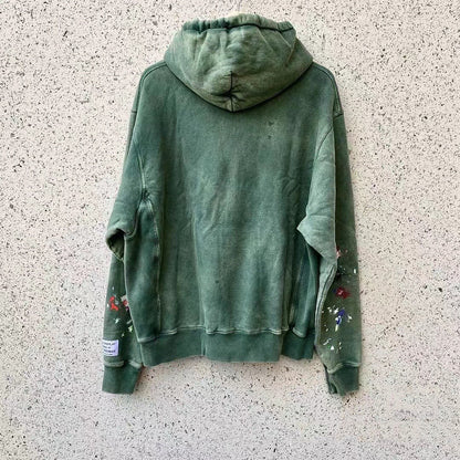 Gallery Dept. Property Of Hoodie Gd - Red Unisex Streetwear Limited Edition - ### Product Description: Gallery Dept. Green Distressed Hoodie Introducing the Gallery Dept. Green Distressed Hoodie,