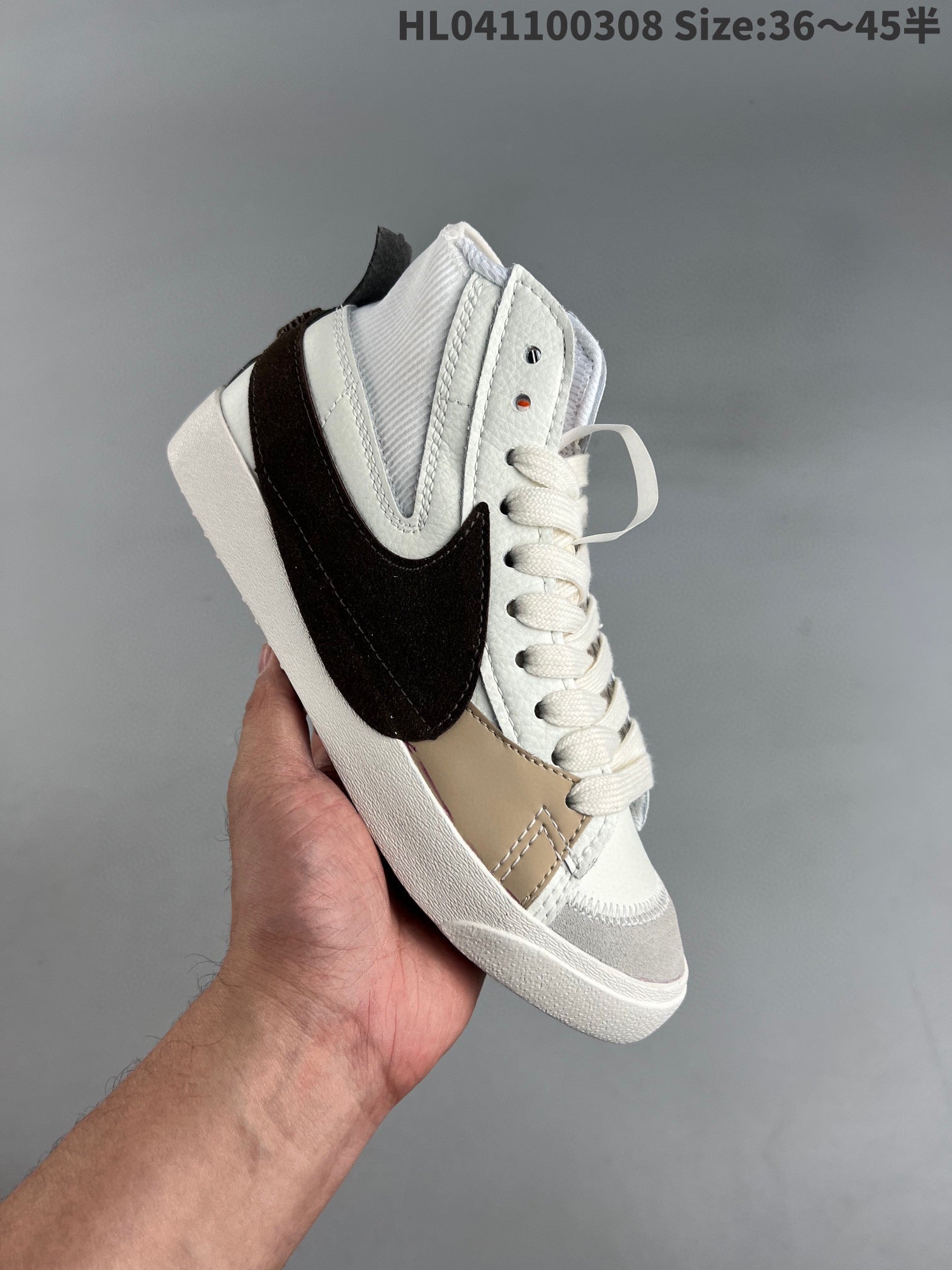 Nike Blazer Mid'1977 - Black Unisex Streetwear Limited Edition - The Nike Blazer 1977 High in white and black is a perfect blend of classic