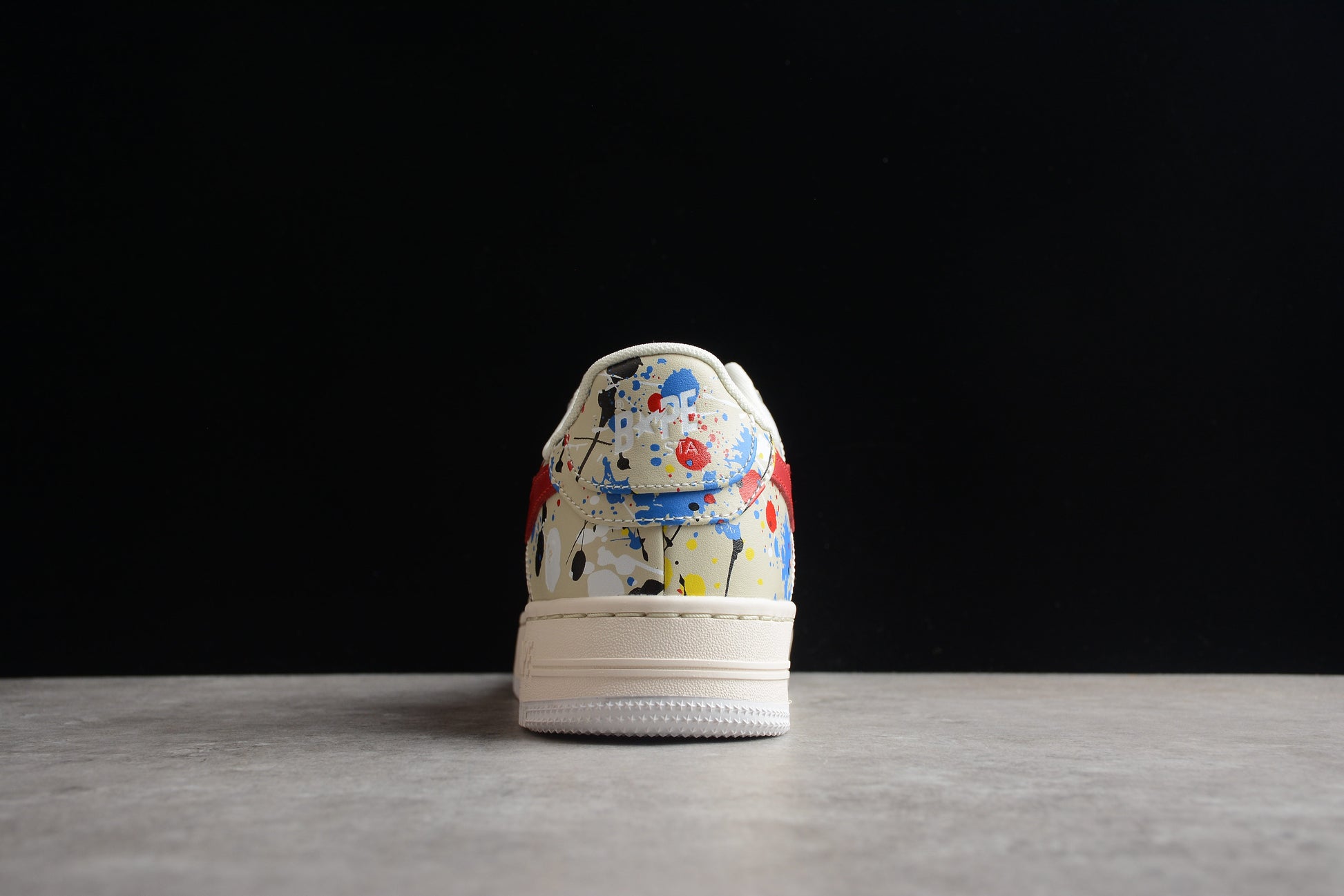 BAPE Sta Splatter Low-top Sneakers - Black Unisex Streetwear Limited Edition - **BAPE STA Splatter Low-Top Sneakers** Add a splash of vibrant creativity to your sneaker collection