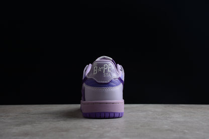 BAPE Sta Low-top Gradient Sneakers - Purple Unisex Streetwear Limited Edition - **BAPE STA Low-Top Purple Gradient Sneakers** Introducing the BAPE STA Low-Top Purple Gradient Sneakers, a