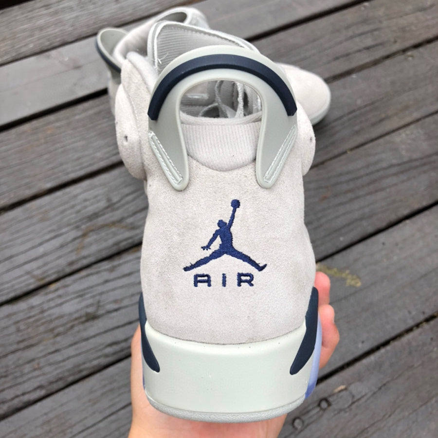 Jordan 6 Retro 'georgetown' - Blue Unisex Streetwear Limited Edition - The Air Jordan 6 'Georgetown' is a sophisticated nod to one of the most iconic