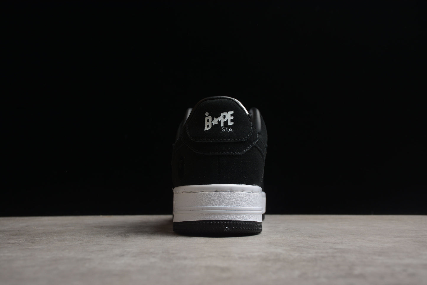 BAPE Sta Low-top Suede Sneakers - Black Unisex Streetwear Limited Edition - **BAPE STA Low-Top Black Suede Sneakers** Elevate your sneaker collection with the BAPE STA Low-Top
