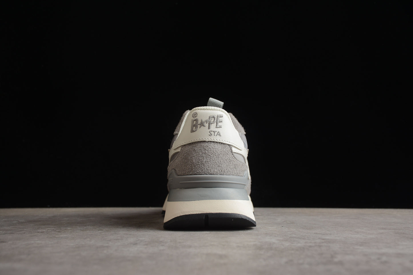 BAPE Sta Runner Sneakers In Grey And - White Unisex Streetwear Limited Edition - **BAPE STA Runner Sneakers in Grey and White** Introducing the BAPE STA Runner Sneakers in