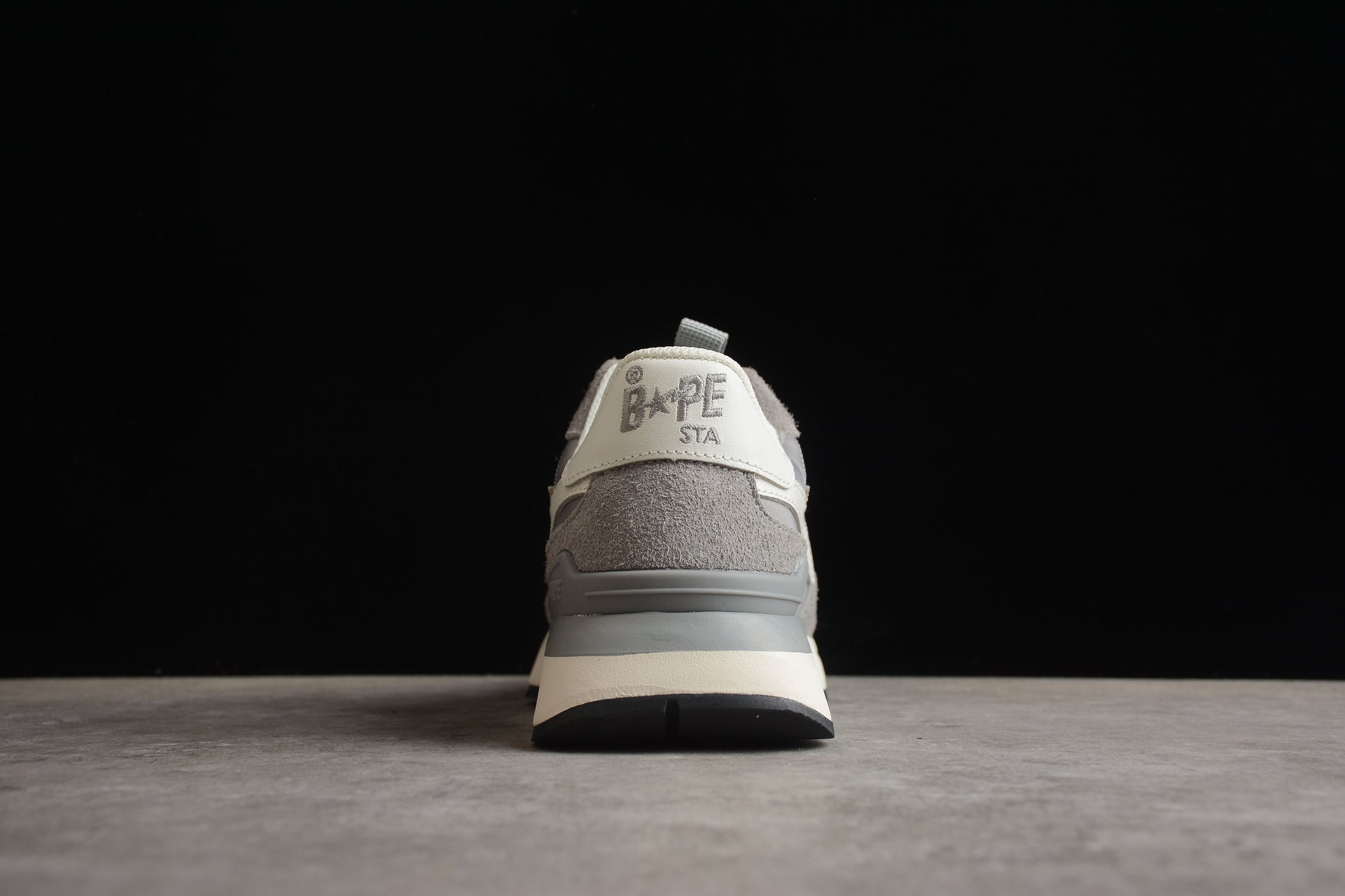 BAPE Sta Runner Sneakers In Grey And - White Unisex Streetwear Limited Edition - **BAPE STA Runner Sneakers in Grey and White** Introducing the BAPE STA Runner Sneakers in