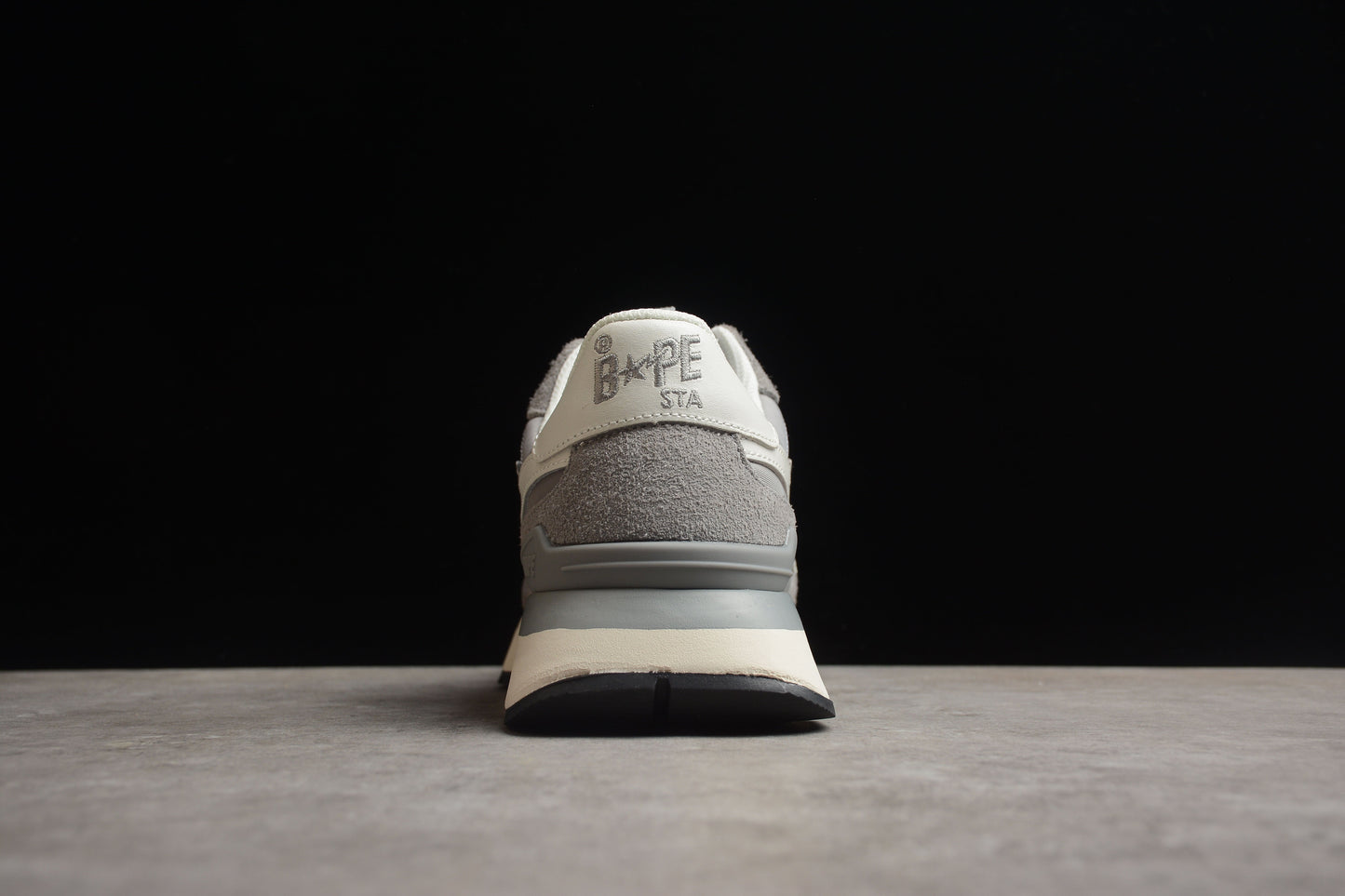BAPE Sta Runner Sneakers In Grey And - White Unisex Streetwear Limited Edition - **BAPE STA Runner Sneakers in Grey and White** Introducing the BAPE STA Runner Sneakers in