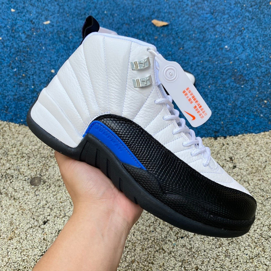 Jordan 12 Retro 'game Royal' Sneakers - Black Unisex Streetwear Limited Edition - **Product Description: Air Jordan 12 Retro 'Game Royal'** The Air Jordan 12 Retro 'Game Royal'