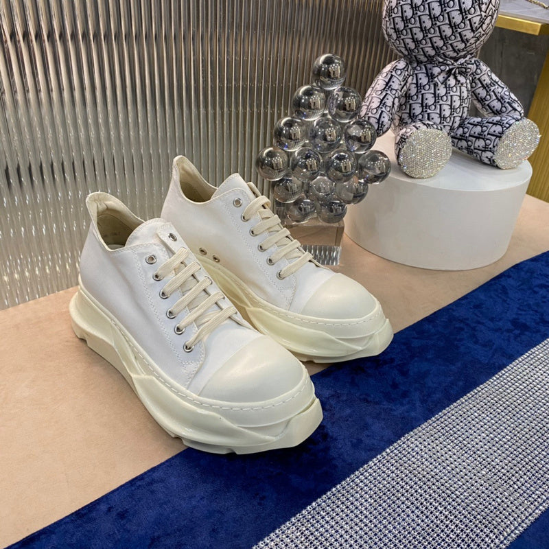 Rick Owens Low-top Sneakers - All - White Unisex Streetwear Limited Edition - ### Rick Owens Low-Top Sneakers - All White Introducing the Rick Owens Low-Top Sneakers in