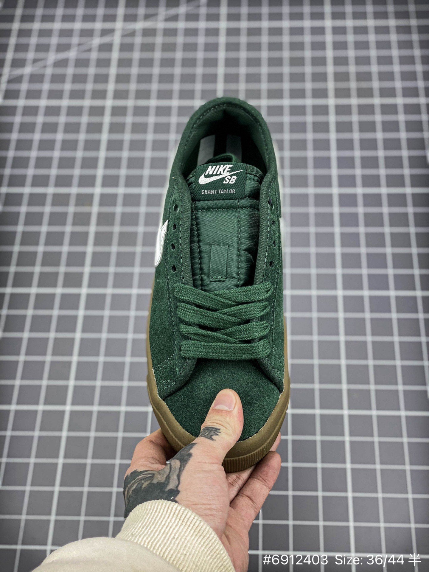 The Nike Blazer Low Pro Gt - White Unisex Streetwear Limited Edition - The Nike Blazer Low Pro GT Leather Gum Sole in White and Green is a