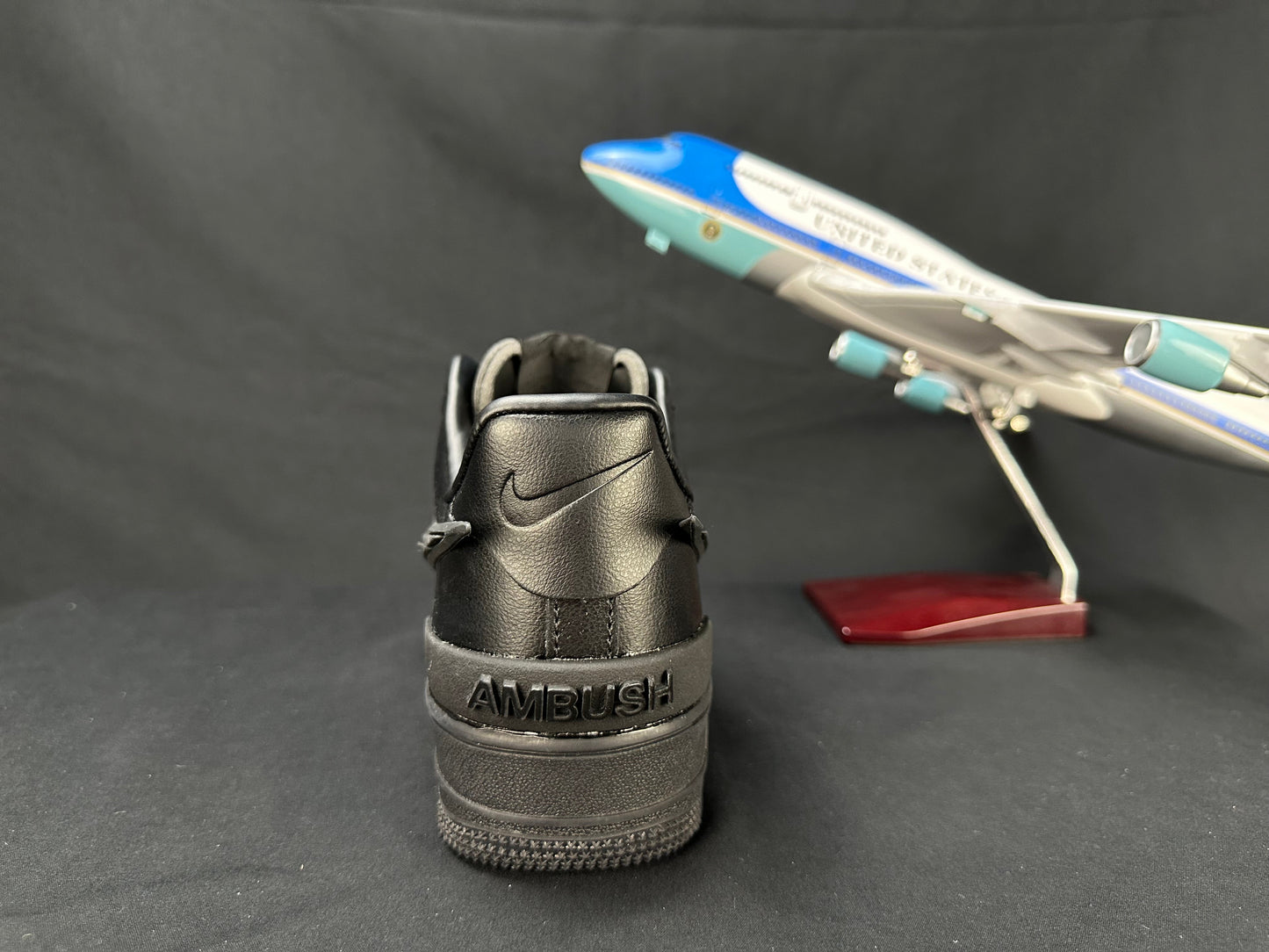 NIKE Air Force 1 'big Swoosh All-black' Unisex Streetwear Limited Edition - **Nike Air Force 1 'Big Swoosh All-Black'** The Nike Air Force 1 'Big Swoosh All-Black'