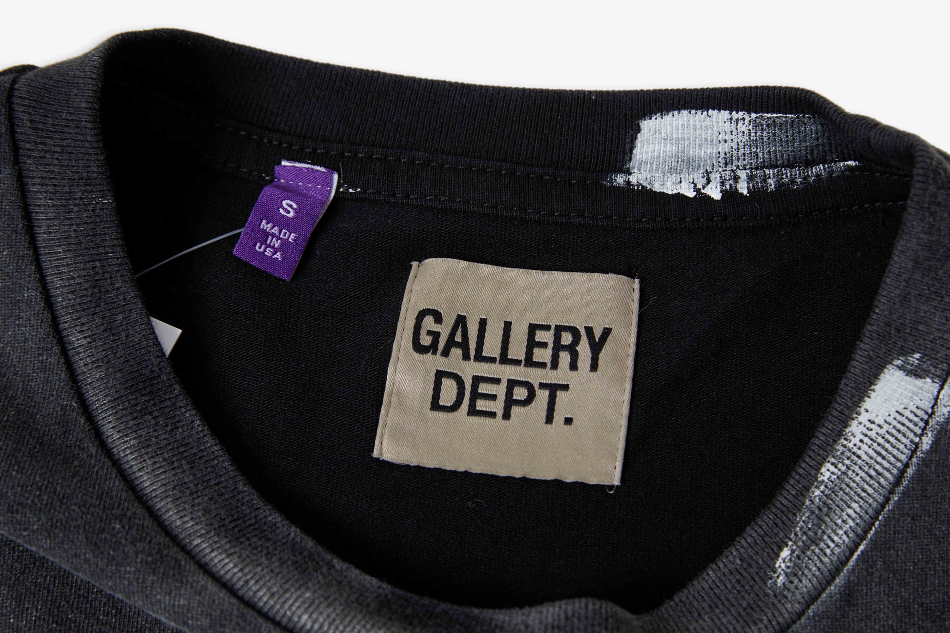 GALLERY Dept Alva New Vintage Tee T-Shirt - Black Unisex Streetwear Limited Edition - Introducing the Gallery Dept. Abstract Art T-Shirt, a statement piece that merges fashion with artistic