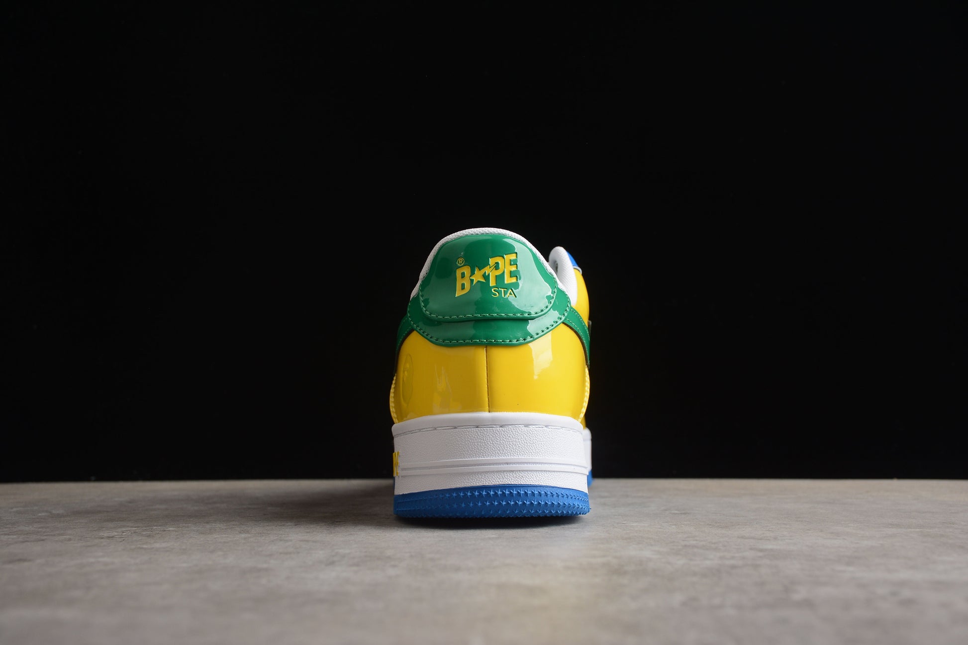BAPE Sta Low-top Sneakers In Green, Blue, And Yellow Unisex Streetwear Limited Edition - **BAPE STA Low-Top Sneakers in Green, Blue, and Yellow** Introducing the BAPE STA Low-Top Sneakers