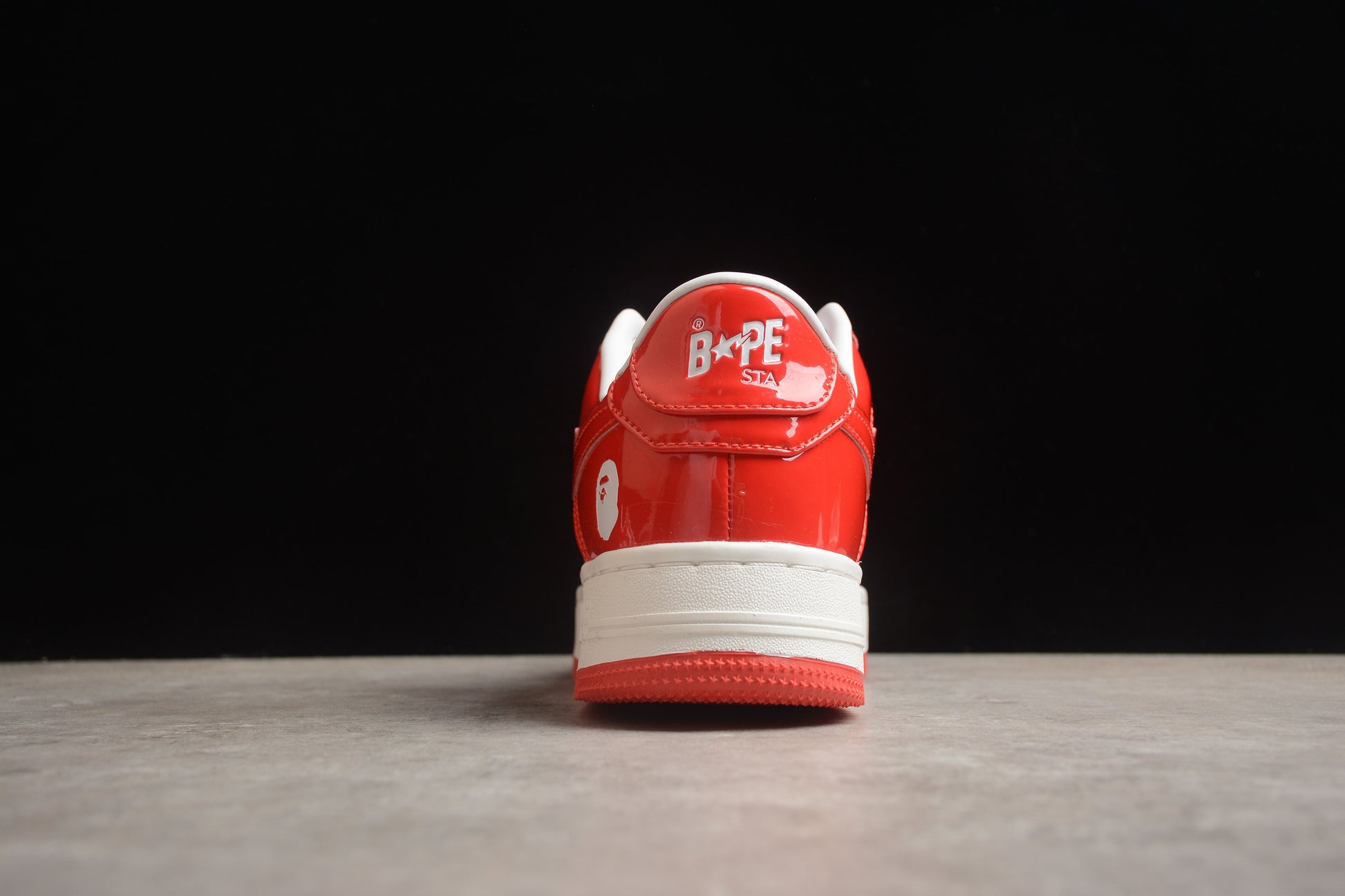 BAPE Sta Low-top Sneakers In Red And - White Unisex Streetwear Limited Edition - **BAPE STA Low-Top Sneakers in Red and White** Introducing the BAPE STA Low-Top Sneakers in