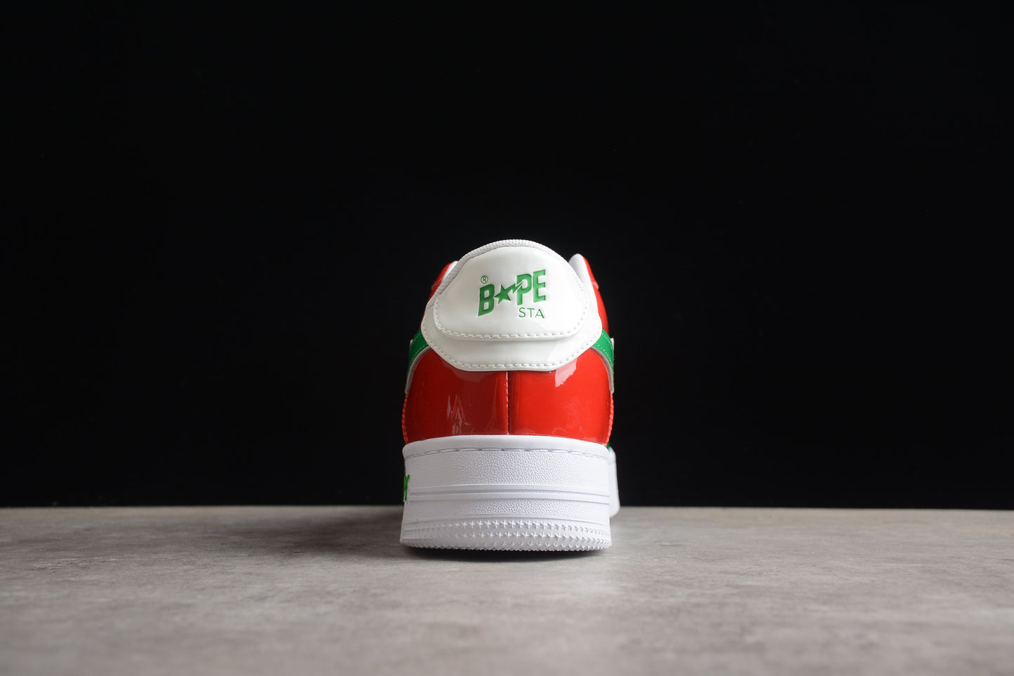BAPE Sta Low-top Sneakers In Red, Green, And - White Unisex Streetwear Limited Edition - **BAPE STA Low-Top Sneakers in Red, Green, and White** Introducing the BAPE STA Low-Top Sneakers