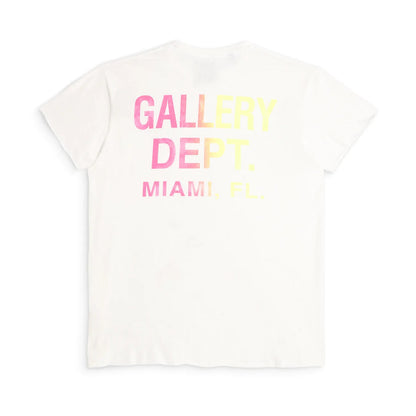 GALLERY Dept Boardwalk Tee T-Shirt - White Unisex Streetwear Limited Edition - **Gallery Dept. Painted Logo Tee: Detailed Product Description** Introducing the Gallery Dept. Painted Logo Tee,