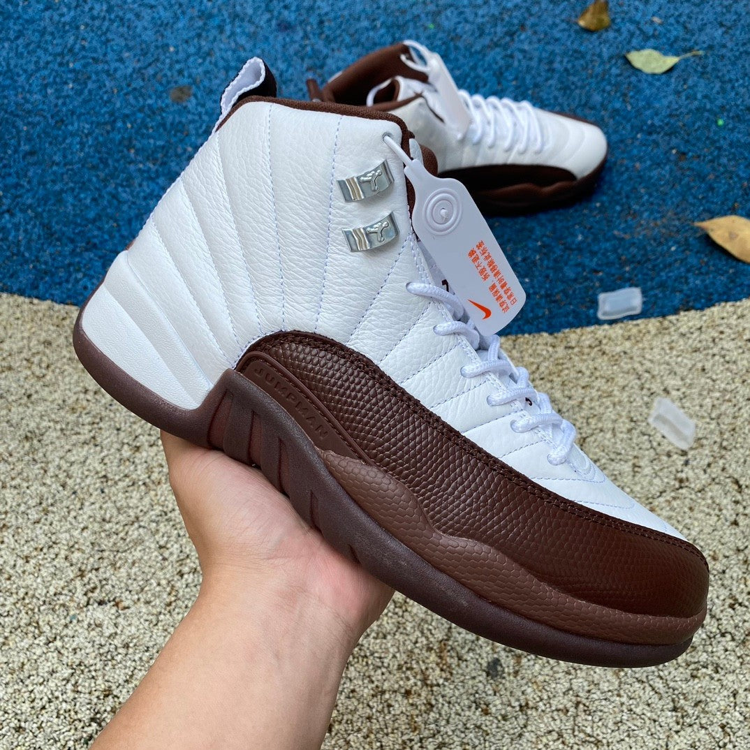 Jordan 12 Retro 'chocolate Brown' Sneakers Unisex Streetwear Limited Edition - **Product Description: Air Jordan 12 Retro 'Chocolate Brown'** The Air Jordan 12 Retro 'Chocolate Brown'