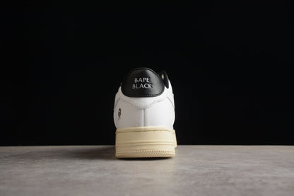 BAPE Sta Low-top Sneakers In White And - Black Unisex Streetwear Limited Edition - **BAPE STA Low-Top Sneakers in White and Black** Introducing the BAPE STA Low-Top Sneakers in