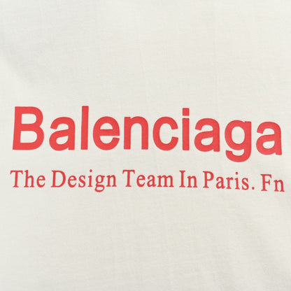 Camiseta Balenciaga con logo estampado (blanca)