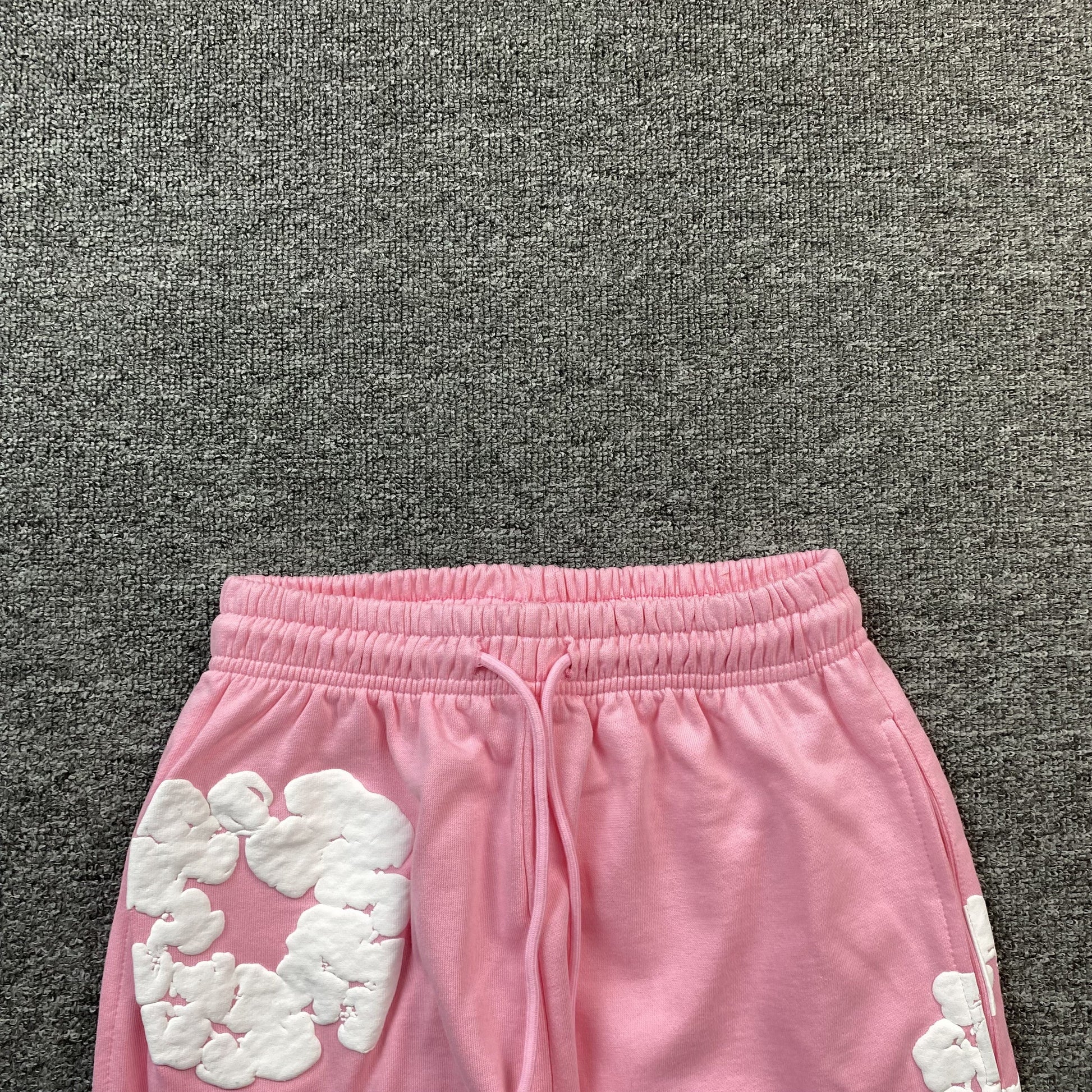 DENIM TEARS COTTON WREATH SWEATPANTS PINK - detail - replica sneakers