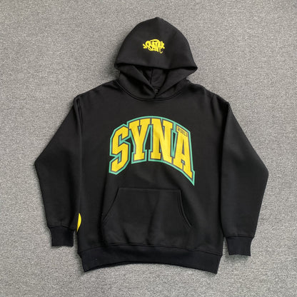 SYNA World College Hoodie - Black Unisex Streetwear Limited Edition