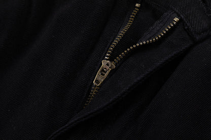 CHROME HEARTS BLUE CROSS PATCH JEANS BLACK