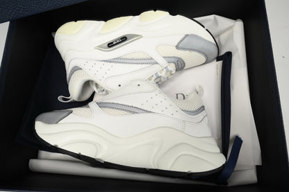 DIOR B22 Silver Sneakers - White Unisex Streetwear Limited Edition