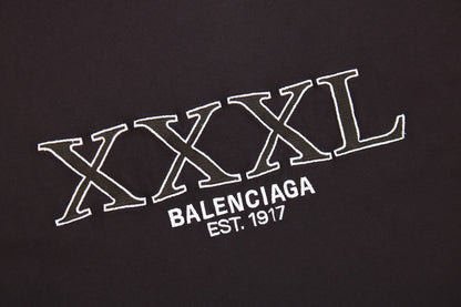 Camiseta negra con logo BALENCIAGA XXXL