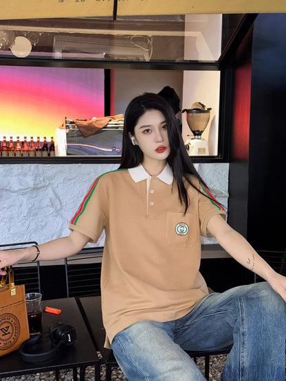 Polo de manga a rayas Gucci