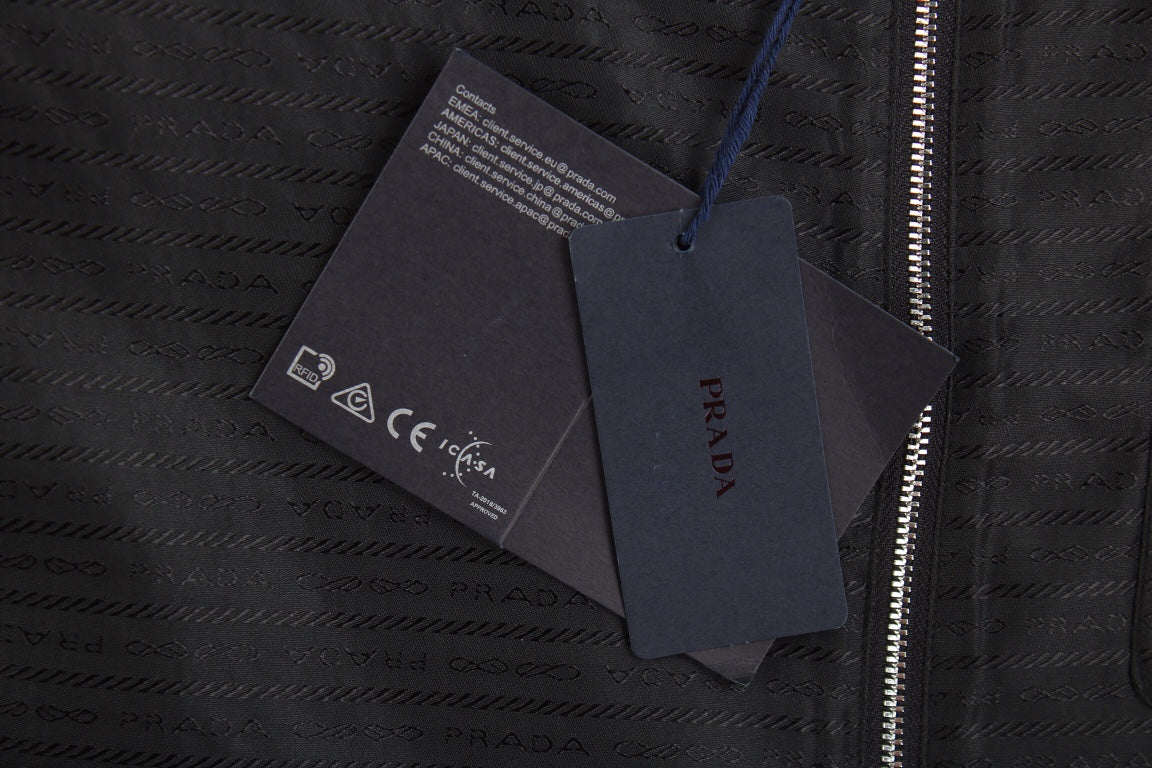 Chemise à fermeture éclair Prada