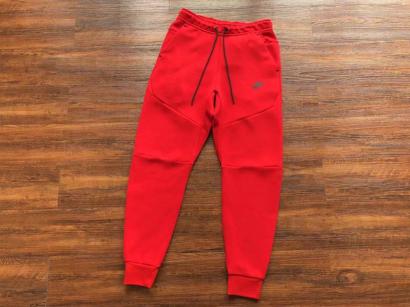 NIKE Tech Fleece Pants - University - Red Unisex Streetwear Limited Edition