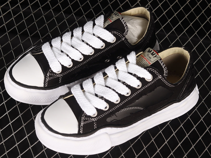 MAISON Mihara Yasuhiro Peterson Og Sole Canvas Low Sneakers - Black Unisex Streetwear Limited Edition