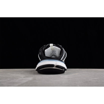 BALENCIAGA Track Mule - White - Black Unisex Streetwear Limited Edition - Introducing the BALENCIAGA Track Mule x Black White, a fusion of athletic innovation and modern